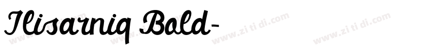 Ilisarniq Bold字体转换